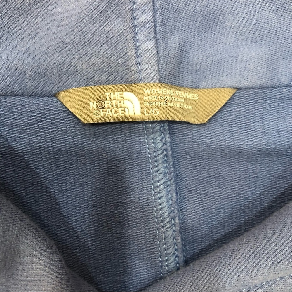 The North Face Women's Asymmetrical Long Sleeve Zip Front Blue Jacket Size L - Picture 7 of 7